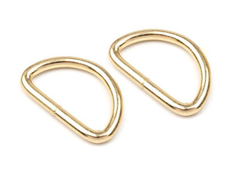 Polokroužek šíře 32 mm - 10 ks - 2 zlatá sv.