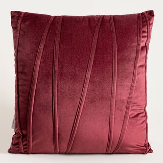 Poszewka | SAPIN | welwetowa z ozdobnym przeszyciem | 45x45 cm | 749858