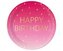Talerzyki papierowe Pink Happy Birthday 23cm 8szt
