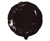 Balon foliowy okrągły czarny 45,7cm