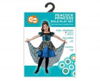 Strój dla dzieci Pawia Księżniczka rozm.110/120cm