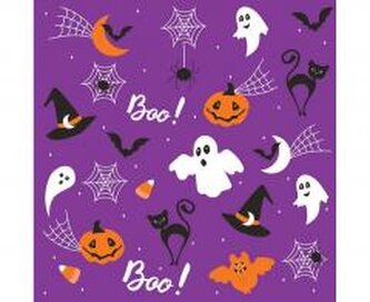 Serwetki papierowe Halloween Purple 33x33cm 20szt