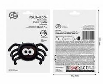 Balon foliowy Uroczy pająk 89x47cm