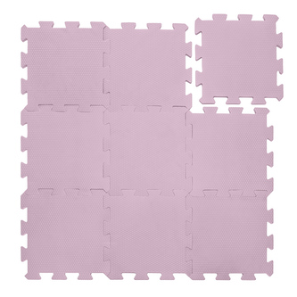 Pěnová podložka Puzzle 30x30 cm 9ks, Sugar Pink