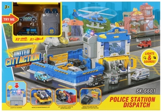 Parking Policja z akcesoriami metalowy MEGA CREATIVE 569341