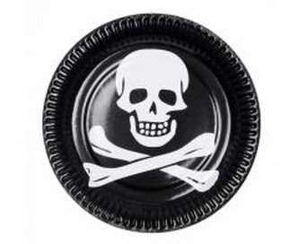 Talerzyki papierowe Piraci Classic 23cm 10szt
