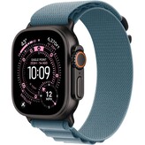 Apple Watch 49/46/45/44mm světle modrý Alpský tah malý černý titan