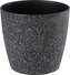 Kvetináč Strend Pro Stone, 23x20,5 cm,černý, efekt kamene