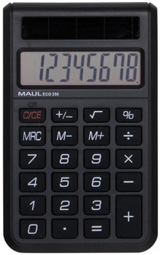 MAUL Hebel (Germany) Kapesní kalkulačka Maul ECO 250, černá, 8 místná