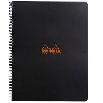 Clairefontaine, Zápisník Rhodia Classic, A4+, 80 listů, čtverečkovaný, černá