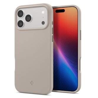 Spigen Silicone Fit MagSafe, stone - iPhone 17 Pro Max