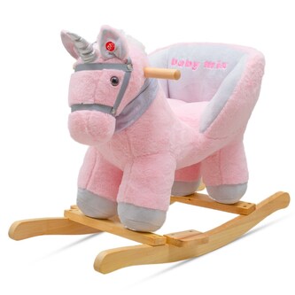 Houpací hračka s melodií Baby Mix Unicorn pink