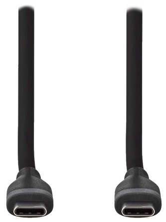 NEDIS kabel USB 2.0/ USB-C zástrčka - USB-C zástrčka/ 60 W/ černý/ box/ 1,5m