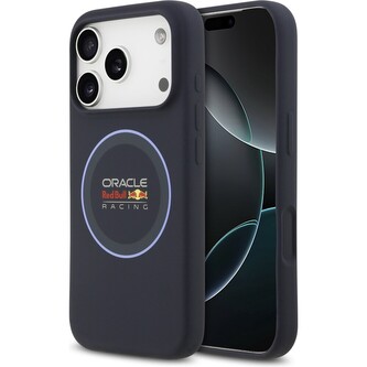 Oracle Red Bull Racing Silicone Blue Ring MagSafe kryt iPhone 17 Pro modrý