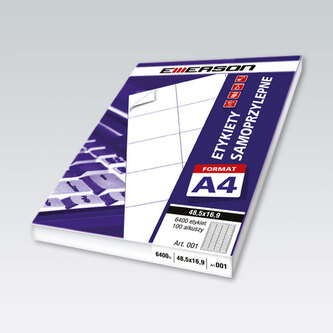 Etykiety uniwersalne Emerson 27 210x297 A4 biała A100