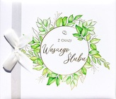 Album A4 Ślub, zielone liście -003