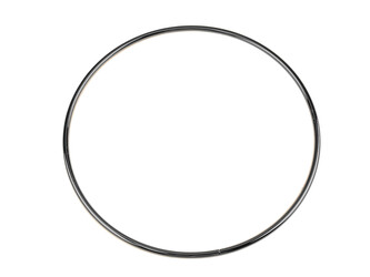 Kovový kruh / ucho na tašku Ø21,3 cm - 1 ks - 3 nikl černý