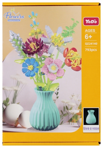 Klocki konstrukcyjne Kwiaty 793szt MEGA CREATIVE 567478