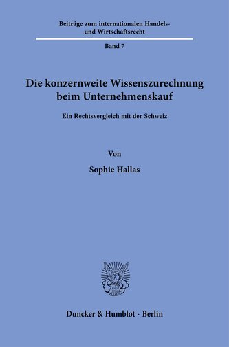 Die konzernweite Wissenszurechnung beim Unternehmenskauf