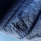 Ręcznik | ESTRELLA | bawełniany niebieski w liście | 70x130 cm | 896939