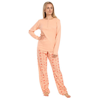 Dámské pyžamo Gina oranžové (19143) S