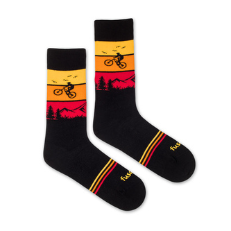 Ponožky Biker Žluté XL (47-50)
