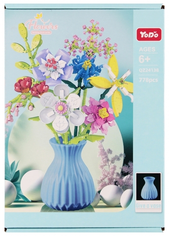 Klocki konstrukcyjne Kwiaty 778szt MEGA CREATIVE 567474