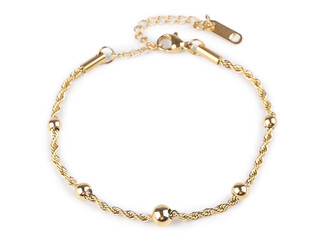 Náramek z nerezové oceli kroucený - 1 ks - 2 zlatá