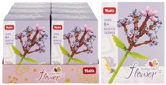 Klocki konstrukcyjne Kwiaty 147 elementów MEGA CREATIVE 569728