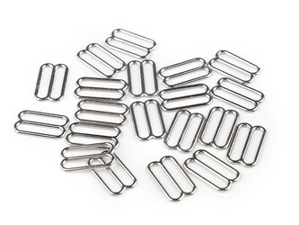 Posunovač na prádlo / motýlka šíře 15 mm kovový - 100 ks - nikl