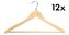 Šatní ramínka 12 ks, lotosové dřevo KESPER 67137