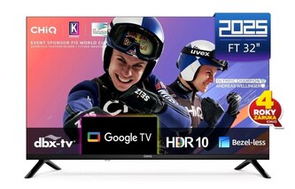 CHiQ LF32FT TV 32", FHD, smart, Google TV, dbx-tv, Dolby Audio, Frameless