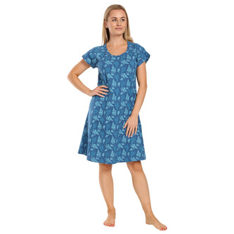 Dámská noční košile Gina modrá (19130-DZMDxA) S