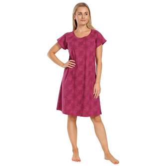 Dámská noční košile Gina růžová (19130-DEFMEF) M