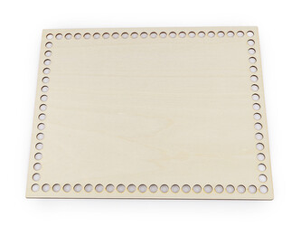 Dno na pletení / výrobu košíků 20x25 cm - 1 ks - přírodní sv.
