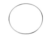 Kovový kruh / ucho na tašku Ø21,3 cm - 1 ks - 1 nikl