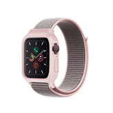 Nylonový set 2v1 pro Apple Watch 42/44/45mm,Růžová