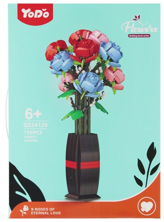 KLOCKI KONSTR KWIATY 756SZT 29X41X6 MC PUD 18