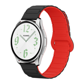 Dvojbarevný magnetický řemínek 20mm,Černo-Červený