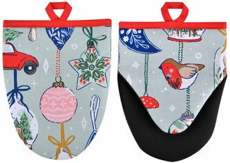 Pár malých kuchyňských rukavic Christmas Ornaments
