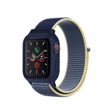Nylonový set 2v1 pro Apple Watch 42/44/45mm,Aljašská Modrá