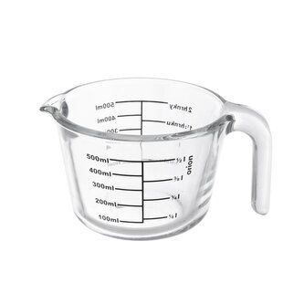 Odměrka borosil. sklo potisk 0,5 l