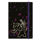 Colorino zápisník s gumičkou, Stitch Gold 2, A5, 80 g, 80 stránek, linkovaný
