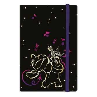 Colorino zápisník s gumičkou, Stitch Gold 2, A5, 80 g, 80 stránek, linkovaný