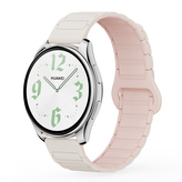 Dvojbarevný magnetický řemínek 20mm,Béžovo-růžový