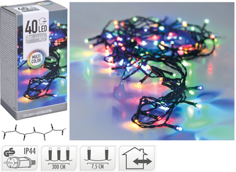 ŁAŃCUCH LED 40 MULTI WW ZEWNĘTRZNE