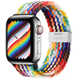 Pletený řemínek pro Apple Watch 42/44/45/46/49mm,Duhový