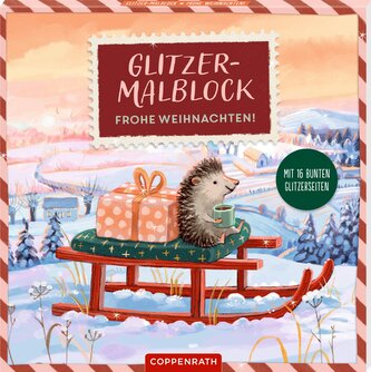 Glitzer-Malblock - Frohe Weihnachten!