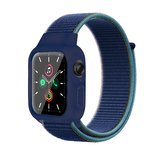 Nylonový set 2v1 pro Apple Watch 42/44/45mm,Modrá