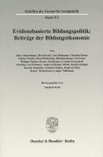 Evidenzbasierte Bildungspolitik: Beiträge der Bildungsökonomie